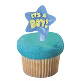 12 IT'S A BOY! Cupcake Picks - Baby Shower