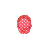 100 Mini Red Polka Dots Cupcake Liners - PME Christmas Holidays