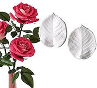 Rose Leaf WHITE 1.25" set of 10