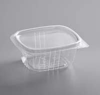 Food Container 50CT Plastic Square 2.25 x 3 x 3" Deep