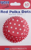 60 Pink Polka Dots Cupcake Liners - PME Easter Spring It's A Girl Baby