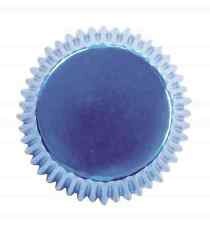 30 Blue Metallic Cupcake Liners - PME
