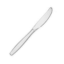 PLASTIC CLEAR KNIFE 100ct