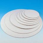 Cake BOARD ROUND Waxed Grease Resistant WHITE 12 CT 6"-20"