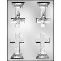 2.25" Cross Scroll Lollipop Chocolate Mold