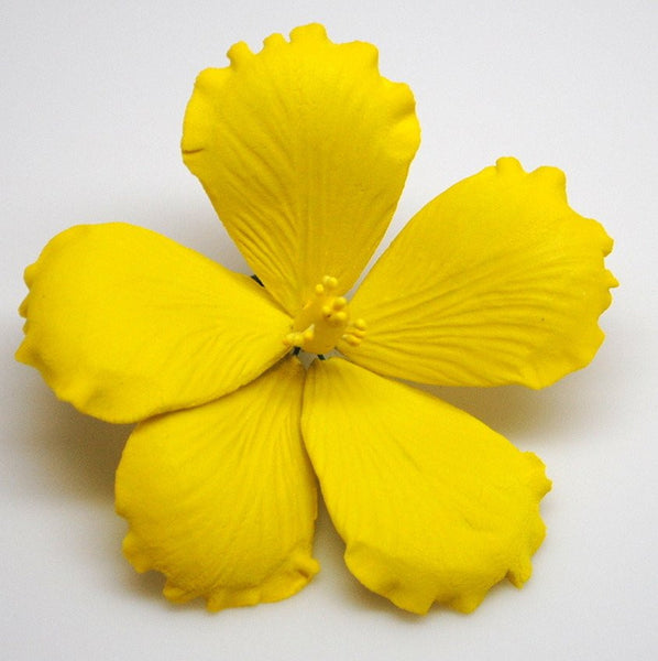3.5" Hibiscus - Lemon Yellow