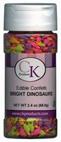 Bright Dinosaur Confetti Sprinkles