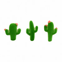 Cactus Assorted Sugar Dec-ons - 12 pc Stick ons Lay-ons Cake Decorating