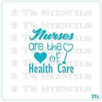 NURSE LOVE Stencil - 2 T's Stencils - Cookies Royal Icing Airbrush Cookie Decorating Cakes Etc