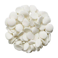 Quins Mini WHITE 1/8" Confetti Sprinkles 1-6 oz Sequin Cupcake Ice Cream Sprinkles