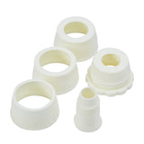 Coupler Universal - 5 Piece Set - Cake Decorating Icing Piping Pastry Bag Nozzle Tips