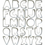 Alphabet A-Z Cookie Cutters 2.75" x 3" CHOOSE