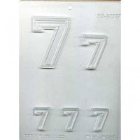 Collegiate Number #7 Chocolate Mold FREE SHIPPING CUSA Soap Concrete Plaster Crafts