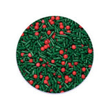 HOLLY BERRY Sprinkles 1-6 oz  Cake Decorating Cookies Cupcakes Bright Christmas Holidays Santa Clause
