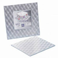 PME SQUARE Cake Card Silver Board 3mm Thick 4" - 16" GREASE PROOF!