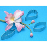 PME 3 PC Flower & Petal Cattleya Orchid Cutter Set - Fondant Gumpaste Clay Crafts Cookie Cutters