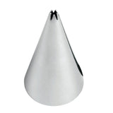 Decorating Tip Tube #16 - Stainless Steel - Open Star Cake Piping Royal Icing Lettering