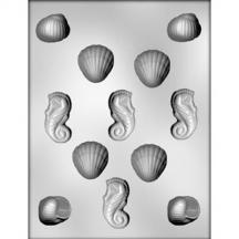 Shell and Seahorse Assortment Chocolate Mold