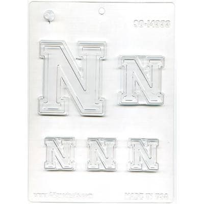 Collegiate Letter N n Chocolate Mold 90-14333 - FREE USA SHIPPING - Soap Concrete Plaster Crafts Pink Vs Victoria's Secret