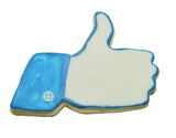 Thumbs Up (Like button) 3" Cookie Cutter - Facebook Social Media