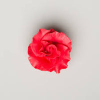 Red Formal Rose Flower - 2" Set of 3 - Gumpaste