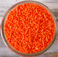 Orange Jimmies Sprinkles 2-6 oz
