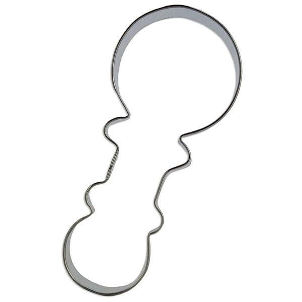 Baby Rattle 4" Cookie Cutter - Baby Shower It's A Boy Girl