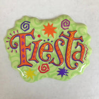 Fiesta 5" POP TOPS - Cake Plaque Pick Topper Cake Lay On