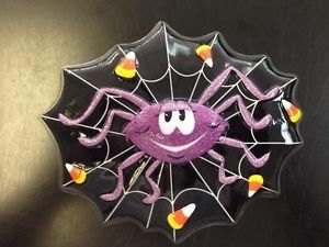 Spider in Web 6" POP TOPS - Cake Plaque Pick Topper Halloween