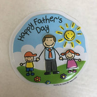 Happy Father's Day Cake Lay on 5" Set POP TOP - Cake Plaque Pick Topper