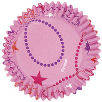 36 Wilton Color Cup Pink Swirls & Stars Celebrate Baking Cups - Cupcake Liners