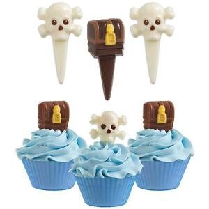 Wilton Pirate Candypick Chocolate Mold- Cupcake Picks