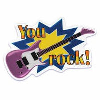You Rock! Guitar 5.5" POP TOPS - Cake Plaque Pick Topper