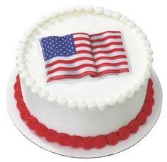 American Flag 5" POP TOP - Cake Plaque Pick Topper