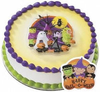 Happy Halloween Pop Top Set 2 pieces - Cake Plaque Pick Topper Give Thanks