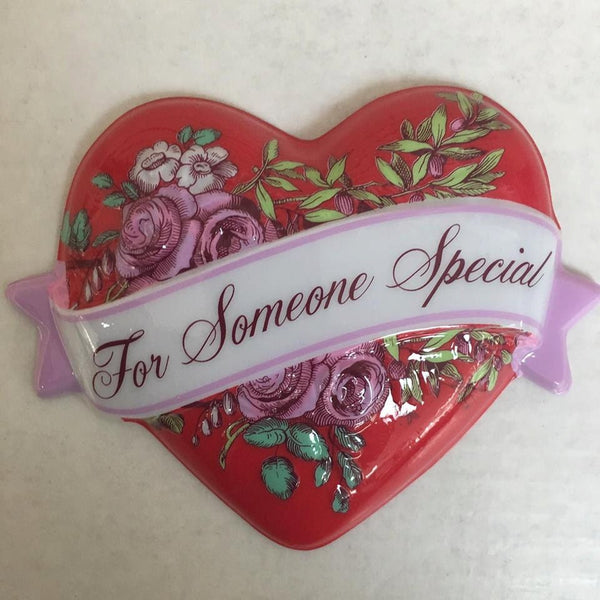 For Someone Special Heart 5.5" Cake Pop Top - Cake Plaque Pick Topper Valentine's Day