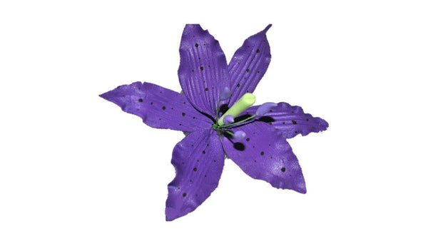 4" Gumpaste Lilium Purple Flower - SET OF 3 Lily