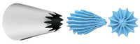 Decorating Tip Tube  #32 - Stainless Steel - Open Star Cake Piping Royal Icing Borders