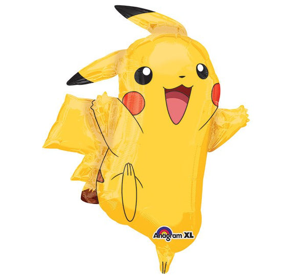 31" Pikachu Pokemon Balloon - Gameboy Pokemon Go SuperShape XL