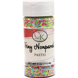 Pastel Tiny Non-Pareils 3.8 oz Jar - 108g Beads Sprinkles