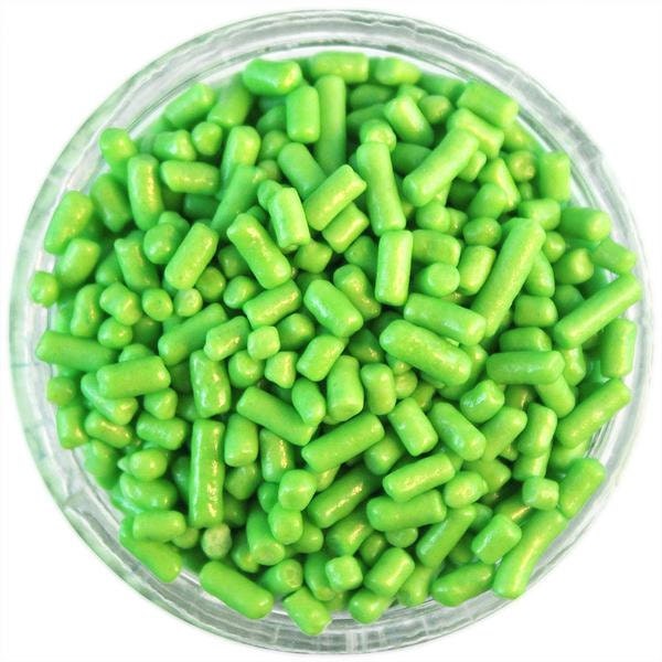 Jimmies Lime Green Sprinkles 2 oz 4 oz 6 oz  Cake Decorating Cookies Cupcakes Grass Easter