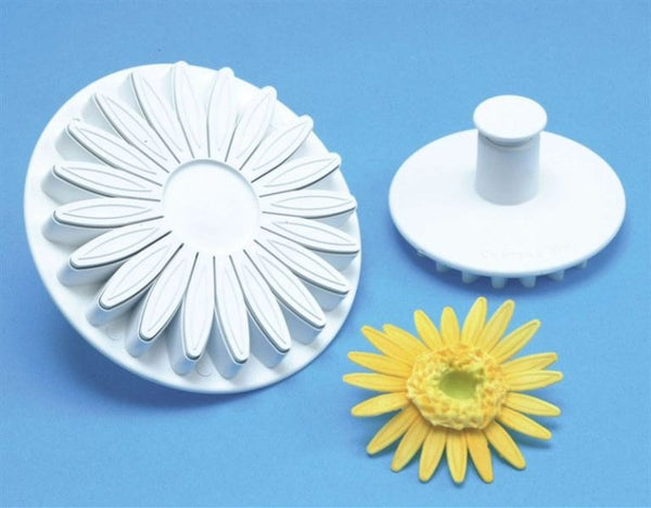 PME 4" Veined Sunflower Gerbera & Daisy Plunger Cutter - Fondant Gumpaste Clay Crafts
