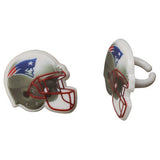 New England Patriots Helmet Cupcake Rings