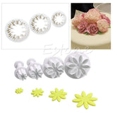 46 PC Set - Floral Plunger Cutters, Stars, Leaves, Butterflies, Rolling Pin, Modelling Tools, Cake Smoother, Hearts - Cake Decorating Kit