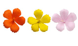 3.5" Gumpaste Hibiscus YOUR CHOICE Flower - set of 3