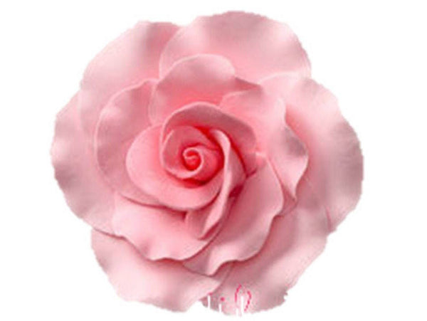 Formal Rose Pink Flower Gumpaste Set of 3 Flowers 2" 