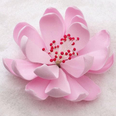 Lotus Flower 3.75" Pink Gumpaste