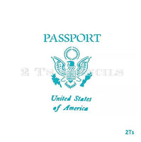 Passport Stencil