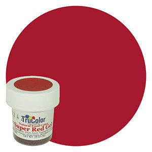 NEW BIGGER BOTTLE Super Red TruColor Natural Food Color Powder 0.32 oz (9 grams) - Kosher All Natural Food Coloring Tru Color