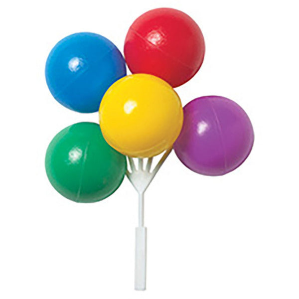 Primary Colors Multi Balloon Cluster- Cake Decorating 6 pk